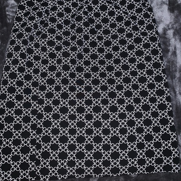 Chadwick’s Black White Chain Print Pencil Skirt Size 14. No flaws. - Picture 7 of 10